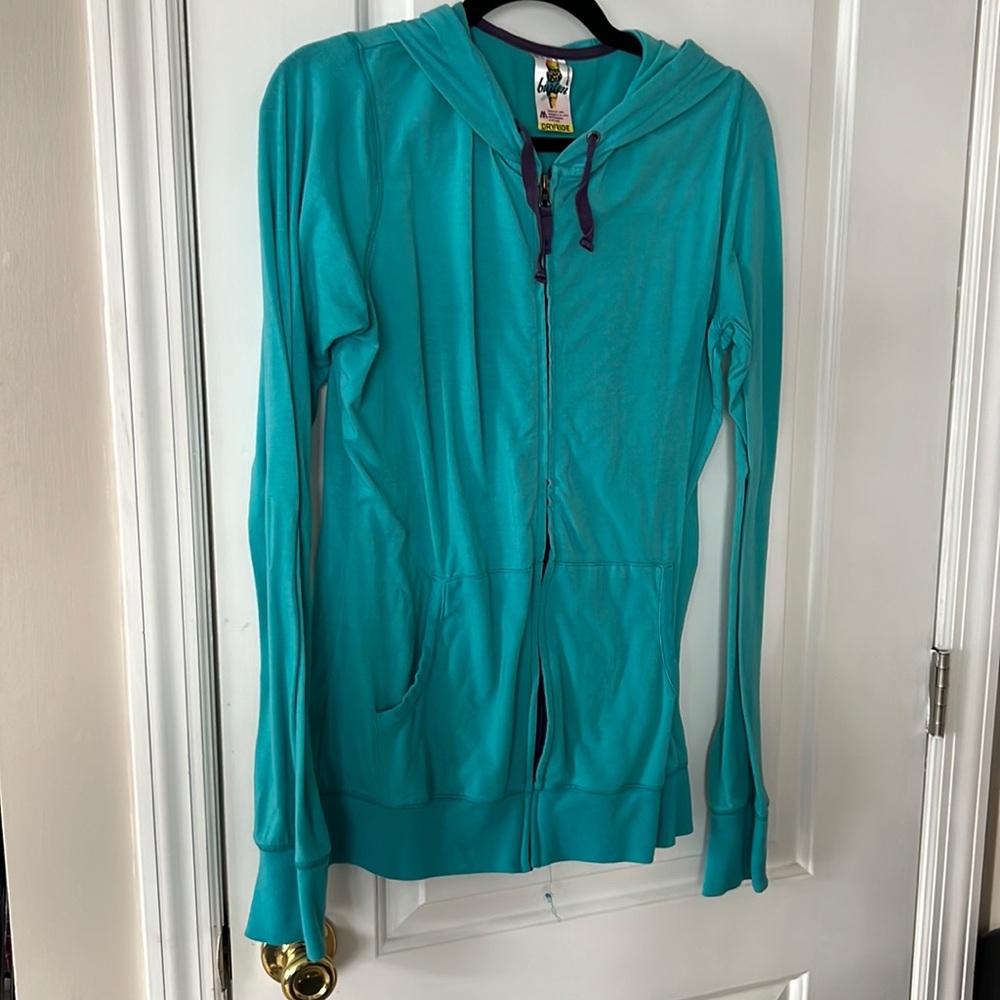 Burton teal Dryride hoodie size medium